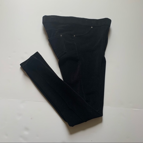 Black Corduroy Leggings. Small - Picture 3 of 5